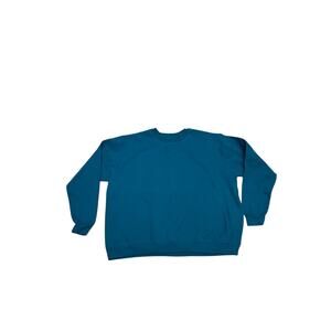 Gildan Smart Basics Teal Crewneck Sweatshirt, Size XL